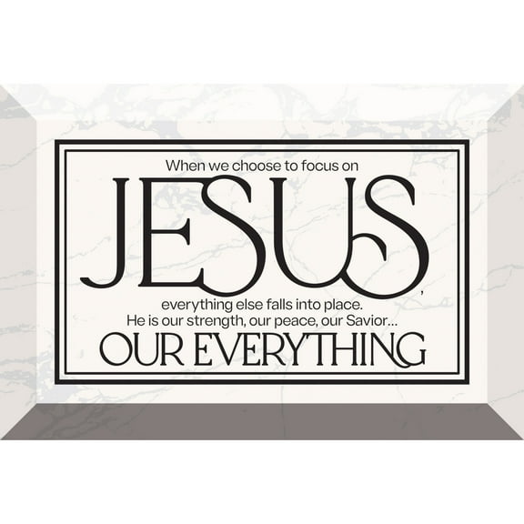 DEXSA When We Choose..Jesus Glass Plaque - 4" x 6"