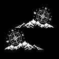 thumbnail image 1 of Car Sticker 2pcs Mountain Adventurers Compass Graphics Decoration Rv Camper Truck Door Waist Line Hood Vinyl Decal,56cm_Gift Of G, 1 of 5