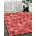 thumbnail image 2 of Ahgly Company Indoor Rectangle Patterned Ferrari Red Area Rugs, 2' x 4', 2 of 6
