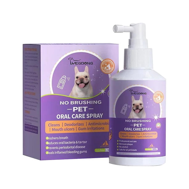 Teeth Cleaning Spray for Dogs & Cats Pet Oral Bad Breath Plaque Remover Spray