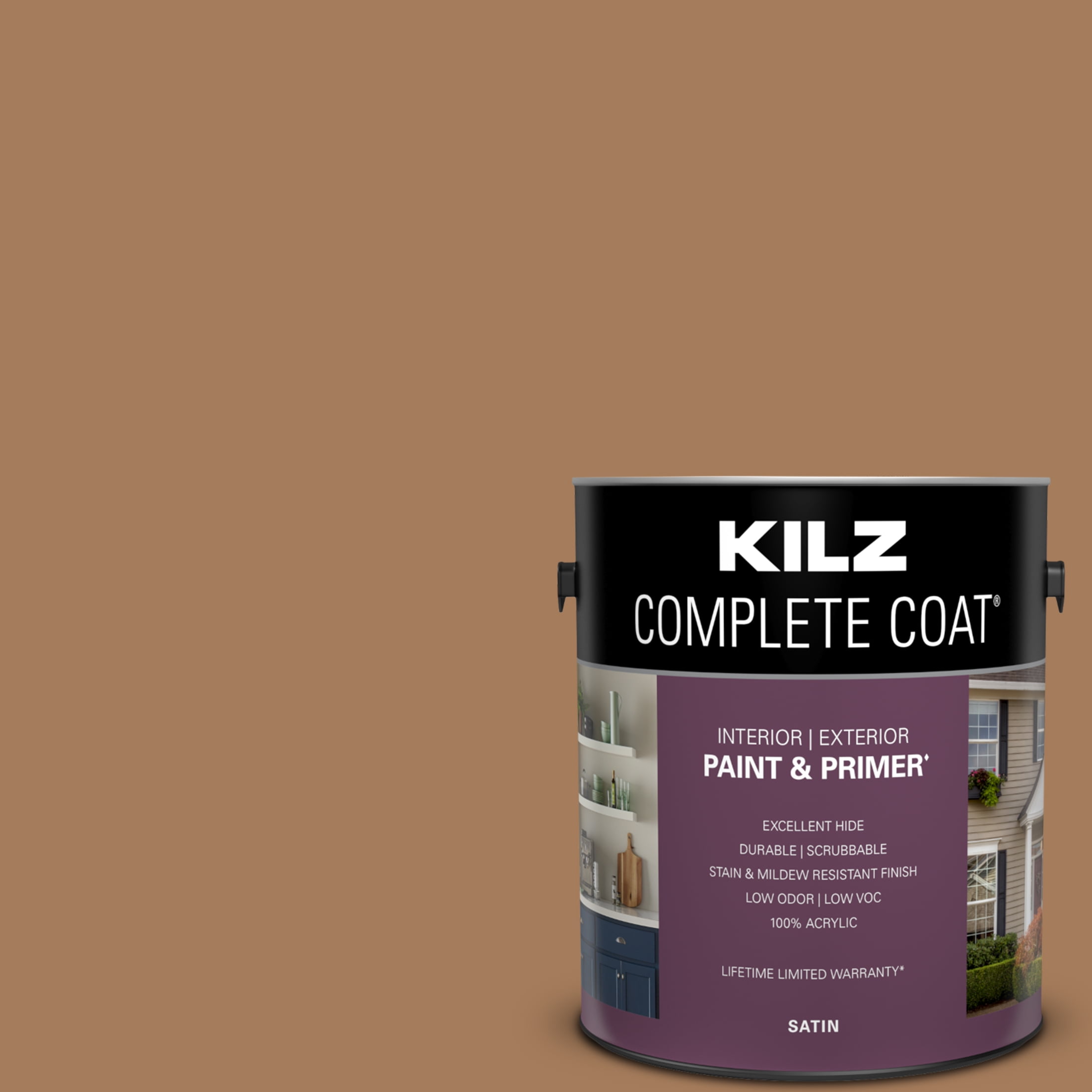Brown Bag, KILZ COMPLETE COAT Interior/Exterior Paint & Primer in One, #LC280-01