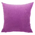 thumbnail image 2 of Funda de almohada de pana suave con rayas de maíz de 20'' y 24'' Púrpura 50 x 50cm, 2 of 9