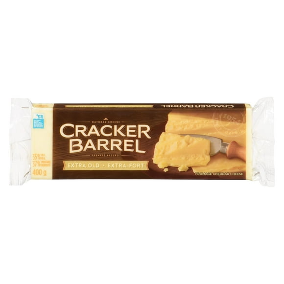 Cracker Barrel Fromage Cheddar Extra Fort, Blanc 400g