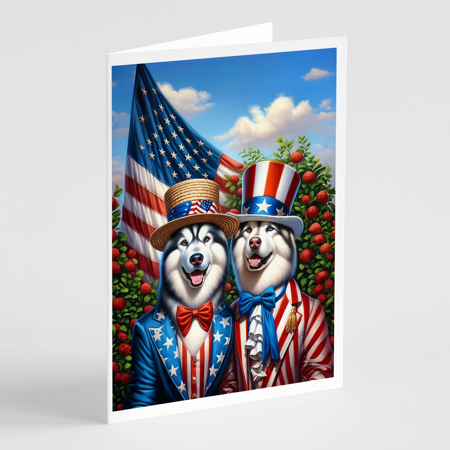 All American Chihuahua Greeting Cards Pack of 8 7 in x 5 in