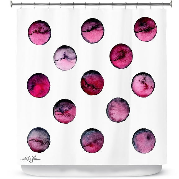 Shower Curtains 70" x 93" from DiaNoche Designs by Kathy Stanion - Circle Joy 4