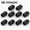 Black, variant on 16-Pack (Black) Aluminum Alloy Tire Valve Stem Caps, Universal Hexagon Wheel Dust Covers for Cars, Motorcycles, and Bicycles, Rust-Resistant