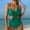 Green, variant on QUNYINEY Swimsuits Women Bikinis Spaghetti Straps Solid Bathing Suit Cross Two Piece Swimsuit Sets