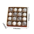 thumbnail image 2 of YIMWNYI Christmas Tree Balls, Shatterproof Ornaments, Holiday Decoration, Hanging Pendant Toys, Set of 12 Colorful Baubles for Home Party Decor, Christmas Hanging Decorations, 2 of 6
