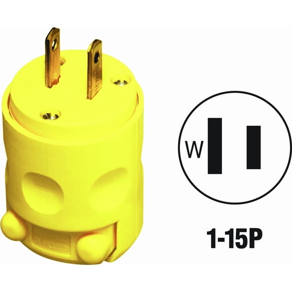 Leviton 000 Cord & Plug — UL Listed for US Residential Electrical Code Compliance, Drop-in NEC-Standard Wiring