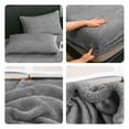 thumbnail image 3 of Tgbvmt Velvet Flannel 3-Piece Sheet Set Luxuriously Soft Crystal Fleece Warmth Anti-Static Non-Pilling Fuzzy Bed Sheets with Pillowcases Ultimate Comfort for All Seasons Chilly Nights Cozy Lounging, 3 of 7