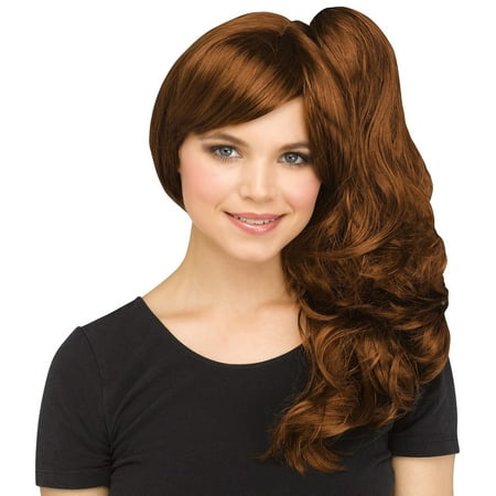Fun World Halloween Create Your Own Look 3pc Wig, One-Size, Brown