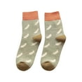 thumbnail image 3 of JeashCHAT Winter Women Coral Fleece Socks Middle Tube Retro Stocking, 3 of 5