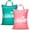 Pink+Blue, variant on 2 Pcs Large Travel Laundry Bag Washable Waterproof Wet Dry Bag Dirty Clothes Bag Swimsuit Workout Bag for Gym Clothes Laundry Wet Clothes Swimming Pool Yoga College Dorm