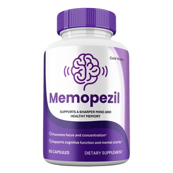 Memopezil Capsules, Advanced Maximum Strength Pills Cognitive and Brain, Memo Pezil Supplement for Clarity and Health (1 Pack)