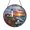 Acrylic 3.5 Inch, variant on Ocean Lighthouse Acrylic Glass Suncatcher Window Decor, Stained Glass Style Hanging Art
