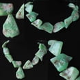 thumbnail image 7 of 550cts Designer Chrysoprase Nugget Bead Strand | 21x18x10mm to 32x17x9mm |, 7 of 7