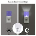 thumbnail image 3 of Cauagu Purple Snowflake Elegance Print LED Nightlight,0.5W Night Lights Plug into Wall 1 Pack with Dusk-to-Dawn Light Sensor Soft Glow Lamp for Bathroom Adult Hallway-UK, 3 of 7