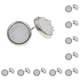 thumbnail image 3 of Jumpingount Pendientes de tuerca de estilo sencillo, accesorio de moda, pendientes pequeños de tuerca brillantes para mujer, adorno de vestir para mujer, tipo 18 10piezas Jumpingount CBP389730, 3 of 4