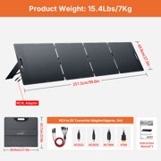 LVYUAN 300W Solar Panel Foldable Solar Panel Charger with Adjustable Kickstands Portable Waterproof IP67 22.5% High Efficiency for RV, Camping, Home, Outdoor, Power Station, off Grid