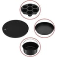 thumbnail image 2 of Carbon Steel Air Fryer Accessories Cake Basket Bread Rack for Home BBQ 7inch, 2 of 8