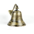 thumbnail image 6 of 1842 - Shipwrecked Rustic Iron Styled Solid Antique Brass Ships & Boat Decorative Functional Bells | Antique Brass Bells | Metal (11 Inches), 6 of 6