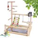 thumbnail image 1 of Parque infantil, pájaro de juguete, loro, parque infantil, jaula para loros, accesorios con taza de alimentación, escalera, columpio para loros, soporte de juego, 1 of 5