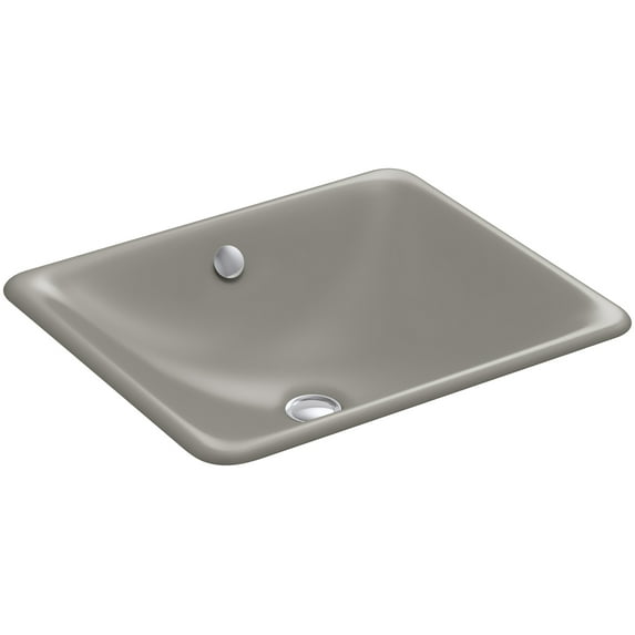 Kohler K-5400 Iron Plains 18-9/16" Drop In Enameled Cast Iron Bathroom Sink - Cashmere