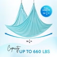 thumbnail image 2 of Hamaca de Yoga Aéreo Yes4All Tejido Suave Tricot Color Azul Cristal Marino, 2 of 8
