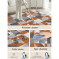 thumbnail image 5 of Nordic Retro Area Rug for Bedroom 5x7 Ft Orange Grey Geometric Abstract Art Super Soft fuzzy Throw Rug Non-Slip Fluffy Plush Indoor Floor Carpet for Living Room Nursery Home Decor, 5 of 8