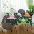 thumbnail image 6 of Dreamtimes Christmas Tree Tablecloth, Waterproof Washable Polyester Square Table Cover, Durable Tablecloth for Kitchen Dining Table Party Decor,54"X 54", 6 of 7