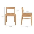 thumbnail image 3 of Owing Dining Chair Oak Brown Set of 2, 3 of 9