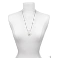 thumbnail image 3 of Delight Jewelry Silvertone Domed Sisters are Best Friends Forever Silvertone Dream Big Pendant Necklace, 25", 3 of 4
