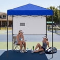 thumbnail image 2 of EAGLE PEAK 6 x 4 Pop-up Canopy, Adjustable Height,Straight Lightweight Compact Portable Tent, Blue, 2 of 9