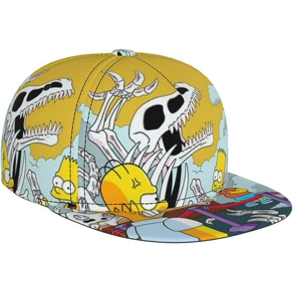 Simpsons Hat Fashion Mens Women Snap Back Hats - Adjustable Baseball Cap Mesh Hat Unisex Headwear