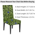 thumbnail image 2 of Chair Covers for Dining Room Set of 6, Green Abstract Geometric Washable Spandex Parsons Slipcovers, Removable Kitchen Chair Cover, Stretch Seat Protector for Home Party Hotel, 2 of 6