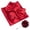 Red, variant on Men’s Royal Blue Pre-tied Bow Tie Set, 4PCS Gift Set with Pocket Square, Cufflinks & Lapel Pin