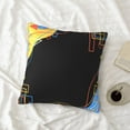 thumbnail image 4 of LNWH Decorative Pillow Covers, Colorful Geometric Art Square Sofa Decorative Knit Pillow Case, 24"x24", 4 of 8