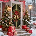 thumbnail image 6 of Cheapark 35x71 Inches Christmas Door Cover Curtain - Vibrant Holiday Door Wall Decoration, Wrinkle-Resistant Fabric for Indoor Outdoor Party Festive Ambiance, 6 of 6