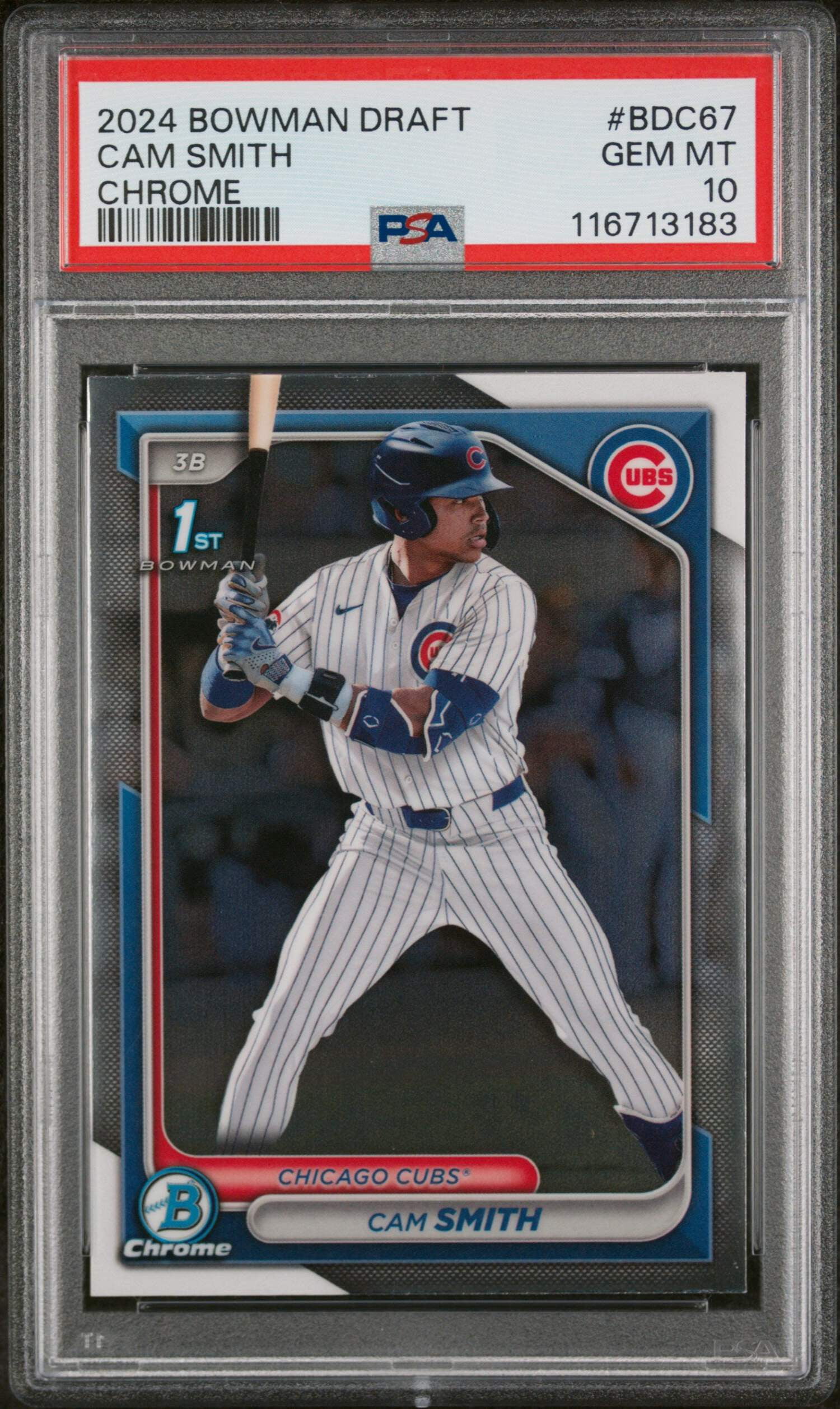 Graded 2024 Topps Bowman Chrome Samuel Basallo #10 Gladiators of 