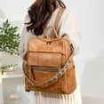 thumbnail image 4 of HONGLONG Backpack Purse for Women Travel Backpack PU Leather Ladies Handbag Designer Ladies Fashion Travel Shoulder Bags, 4 of 7