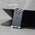 thumbnail image 2 of Luxury Irregular Aluminum Alloy Bumper Phone Case For IPhone 12 13 14 15Pro Max Plus Lens Film Protection Metal Shockproof Cover Black For iPhone 13, 2 of 6