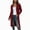 Wine, variant on Enjoytime Fall Winter Long Cardigans for Women Long Sleeve Open Front Hooded Knit Coat Warm Cozy Casual Oversized Outerwear with Pockets