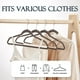 thumbnail image 5 of HOUSE DAY Perchas Terciopelo Topo Pqt. 60, Perchas Ropa, Antideslizantes, Resistentes, Alta Resistencia, Ahorro Espacio, sin Marcas, Gancho Giratorio 360°, 5 of 9