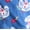 London Blue, variant on Girls Short Sleeve Button Front Pajama Top and Shorts Set with Eyemask, 3-Piece, Sizes Sizes 4-18