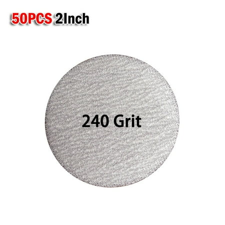 

50PCS 2Inch Hook and Loop White Dry Sanding Disc Sandpaper Polishing Grinding
