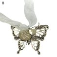thumbnail image 2 of Christmas Tree Pendant Creative Hollow Carving Butterfly Shape Memorial Exquisite Home Pendant for Car Rearview Mirror, 2 of 9