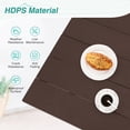 thumbnail image 2 of DYCANPO 66'' Outdoor Dining Table with Umbrella Hole, HDPS Rectangle Patio Table, Dark Brown, 2 of 7
