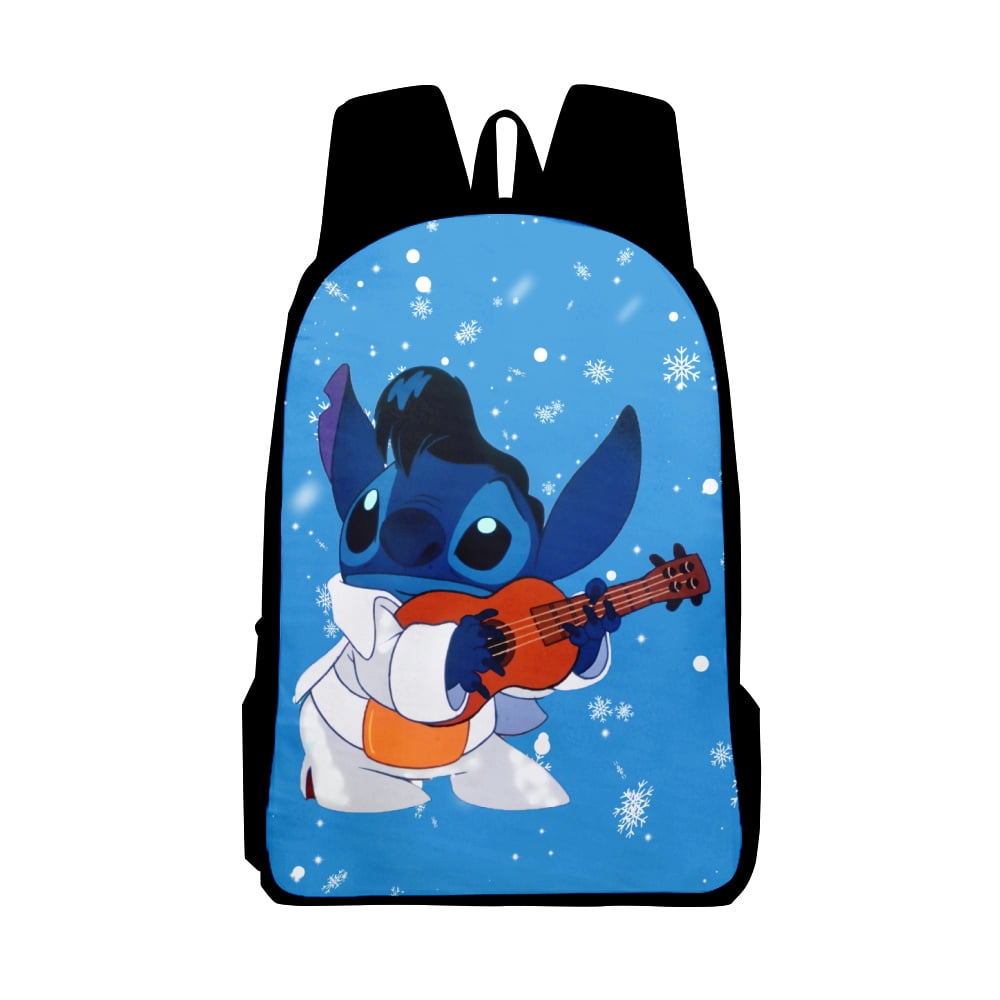 Stitch Backpack School Bag Blue Gift - giftcartoon