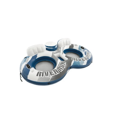Intex River Run 2 - 2 Person Inflatable Floating Water Tube with Cooler and Quick Connects - River Lake Pool