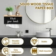 thumbnail image 5 of FUYGRCJ Paper Towel Dispenser Wall Mount, Paper Towel Holder Wall Mounted with Lid, Hand Paper Towel Holder Dispenser, Solid Wood C-Fold, Z-Fold, Trifold Hand Towel Holder, for Bathroom Kitchen, 5 of 10